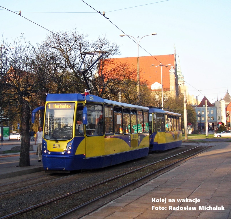 Zmodernizowany tramwaj 805Na w Toruniu