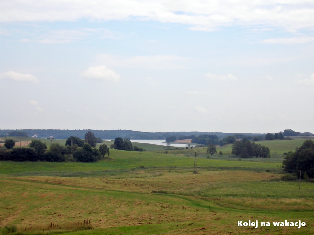 Widok ze szlaku rowerowego w okolicach Giżycka, po przejściu letniej burzy...
