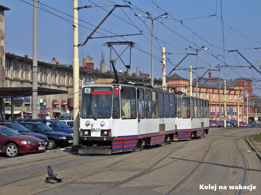 Konstal 105Na, jeden z najdłużej eksploatowanych typów tramwajów w Szczecinie.