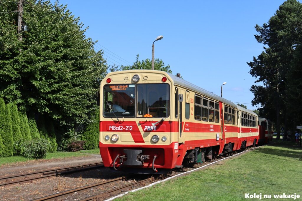 Wagon motorowy MBxd2-212 Żuławskiej Kolei Dojazdowej w Stegnie